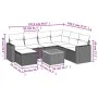 Garden sofa set with beige cushions 8 pcs PE rattan by , Modular outdoor sofas - Ref: Foro24-3224239, Price: 472,96 €, Discou...