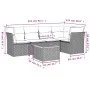 Garden sofa set with cushions 6 pieces beige synthetic rattan by , Garden sets - Ref: Foro24-3223629, Price: 411,88 €, Discou...