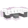 9-teiliges Gartensofa-Set mit beigen synthetischen Rattankissen von , Gartensets - Ref: Foro24-3223784, Preis: 514,08 €, Raba...
