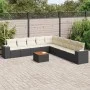 Garden sofa set 10 pieces with black synthetic rattan cushions by , Garden sets - Ref: Foro24-3225489, Price: 572,48 €, Disco...