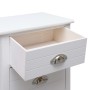 Mesita de noche madera de Paulownia blanco 38x28x45 cm de vidaXL, Mesitas de noche - Ref: Foro24-284049, Precio: 66,72 €, Des...