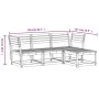 Gartenmöbel-Set 7-teilig, massives Kiefernholz, wachsbraun von , Gartensets - Ref: Foro24-3216927, Preis: 615,66 €, Rabatt: %