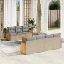Garden sofa set with beige cushions 8 pcs PE rattan by , Garden sets - Ref: Foro24-3259889, Price: 539,22 €, Discount: %
