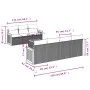 Garden sofa set with beige cushions 8 pcs PE rattan by , Garden sets - Ref: Foro24-3259889, Price: 539,22 €, Discount: %
