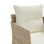 2 seater garden sofa with awning and beige PE rattan stools by , Outdoor sofas - Ref: Foro24-365805, Price: 308,95 €, Discoun...