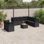 11-piece garden sofa set and black synthetic rattan cushions by , Garden sets - Ref: Foro24-3256041, Price: 648,08 €, Discoun...