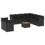 11-piece garden sofa set and black synthetic rattan cushions by , Garden sets - Ref: Foro24-3256041, Price: 648,08 €, Discoun...