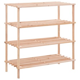 4-story shoe rack in solid fir wood by vidaXL, Shoe racks and shoe organizers - Ref: Foro24-285201, Price: 29,51 €, Discount: %