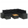 8-piece garden sofa set and black synthetic rattan cushions by , Garden sets - Ref: Foro24-3265185, Price: 529,83 €, Discount: %