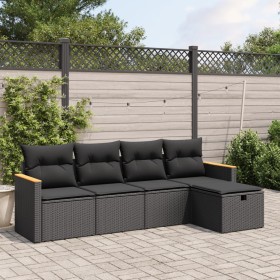 5-piece garden furniture set and black synthetic rattan cushions by , Garden sets - Ref: Foro24-3265283, Price: 305,15 €, Dis...