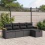 5-teiliges Gartenmöbel-Set und schwarze synthetische Rattankissen von , Gartensets - Ref: Foro24-3265283, Preis: 305,15 €, Ra...