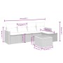 6-piece garden furniture set and gray synthetic rattan cushions by , Garden sets - Ref: Foro24-3265295, Price: 311,19 €, Disc...