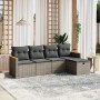 Juego de sofás jardín con cojines 5 pzas ratán sintético gris by , Garden sets - Ref: Foro24-3265288, Price: 273,68 €, Discou...