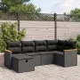 Set de sofás de jardín 6 piezas y cojines ratán sintético negro de , Conjuntos de jardín - Ref: Foro24-3265297, Precio: 395,2...