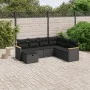 7-piece garden dining set and black synthetic rattan cushions by , Garden sets - Ref: Foro24-3265325, Price: 458,03 €, Discou...