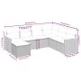 Set de comedor de jardín 7 pzas y cojines ratán sintético negro de , Conjuntos de jardín - Ref: Foro24-3265325, Precio: 456,5...