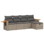 Juego de sofás jardín con cojines 5 pzas ratán sintético gris by , Garden sets - Ref: Foro24-3265505, Price: 300,91 €, Discou...