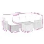 Set de sofás de jardín 7 piezas con cojines ratán PE gris de , Conjuntos de jardín - Ref: Foro24-3265526, Precio: 420,49 €, D...