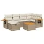 Set sofás de jardín 7 piezas y cojines ratán sintético beige de , Conjuntos de jardín - Ref: Foro24-3265524, Precio: 518,35 €...