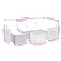 7-piece garden sofa set and beige synthetic rattan cushions by , Garden sets - Ref: Foro24-3265524, Price: 499,14 €, Discount: %