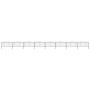 Gartenzaun mit Speerspitze aus schwarzem Stahl (0,5–0,75) x 13,6 m von vidaXL, Zaunpaneele - Ref: Foro24-277710, Preis: 359,9...