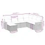 7-piece garden sofa set and beige synthetic rattan cushions by , Garden sets - Ref: Foro24-3265545, Price: 515,27 €, Discount: %