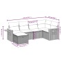 Garden sofa set with beige cushions mix 6 pieces PE rattan by , Garden sets - Ref: Foro24-3265518, Price: 396,31 €, Discount: %