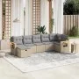 Gartensofa-Set mit beigem Kissenmix, 7-teilig aus PE-Rattan von , Gartensets - Ref: Foro24-3265532, Preis: 454,22 €, Rabatt: %