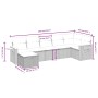 Garden sofa set with beige cushions mix 7 pieces PE rattan by , Garden sets - Ref: Foro24-3265532, Price: 451,41 €, Discount: %