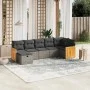 Set de sofás de jardín 7 piezas con cojines ratán PE gris de , Conjuntos de jardín - Ref: Foro24-3265750, Precio: 430,51 €, D...