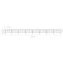 Garden fence with black steel spearhead (0.5-0.75)x13.6m by vidaXL, fence panels - Ref: Foro24-277710, Price: 379,18 €, Disco...