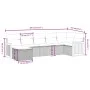 Set de sofás de jardín 7 piezas con cojines ratán PE gris de , Conjuntos de jardín - Ref: Foro24-3265750, Precio: 430,51 €, D...