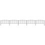 Garden fence with black steel spearheads (0.5-0.75)x8.5m by vidaXL, fence panels - Ref: Foro24-277707, Price: 265,45 €, Disco...