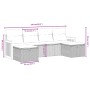 Gartenmöbel-Set, 6-teilig, mit grauen Polstern aus synthetischem Rattan. von , Gartensets - Ref: Foro24-3265778, Preis: 341,4...