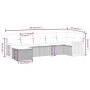 7-teiliges Garten-Essset und schwarze Kissen aus synthetischem Rattan von , Gartensets - Ref: Foro24-3265746, Preis: 419,63 €...