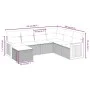 7-piece garden dining set and black synthetic rattan cushions by , Garden sets - Ref: Foro24-3265759, Price: 457,09 €, Discou...