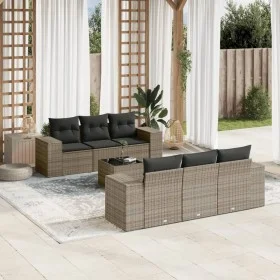 7-piece garden sofa set with gray PE rattan cushions by , Modular outdoor sofas - Ref: Foro24-3222309, Price: 489,61 €, Disco...