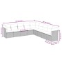 9-teiliges Gartensofa-Set und braune synthetische Rattankissen von , Gartensets - Ref: Foro24-3217783, Preis: 599,91 €, Rabat...