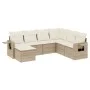 7-teiliges Gartensofa-Set und beigefarbene synthetische Rattankissen von , Gartensets - Ref: Foro24-3220497, Preis: 471,05 €,...