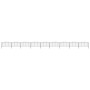 Gartenzaun mit Speerspitze aus schwarzem Stahl (0,5–0,75) x 15,3 m von vidaXL, Zaunpaneele - Ref: Foro24-277711, Preis: 444,5...