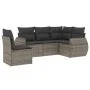 Garden sofa set with cushions 5 pieces gray synthetic rattan by , Garden sets - Ref: Foro24-3221369, Price: 343,23 €, Discoun...