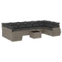11-piece garden sofa set and gray synthetic rattan cushions by , Modular outdoor sofas - Ref: Foro24-3221879, Price: 670,53 €...