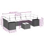 Garden sofa set with beige cushions 8 pcs PE rattan by , Modular outdoor sofas - Ref: Foro24-3222337, Price: 549,95 €, Discou...