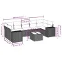 Gartensofa-Set mit beigen Kissen 8 Stück PE-Rattan von , Modulare Sofas für den Außenbereich - Ref: Foro24-3222337, Preis: 58...