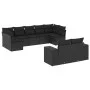 8-piece garden sofa set and black synthetic rattan cushions by , Garden sets - Ref: Foro24-3223014, Price: 628,34 €, Discount: %