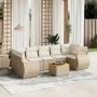 Garden sofa set with beige cushions 8 pcs PE rattan by , Garden sets - Ref: Foro24-3224917, Price: 611,70 €, Discount: %