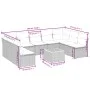 Garden sofa set 10 pieces with black synthetic rattan cushions by , Garden sets - Ref: Foro24-3225145, Price: 641,81 €, Disco...
