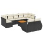 Garden sofa set 10 pieces with black synthetic rattan cushions by , Garden sets - Ref: Foro24-3225153, Price: 547,54 €, Disco...