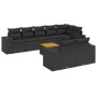 8-piece garden sofa set and black synthetic rattan cushions by , Garden sets - Ref: Foro24-3225530, Price: 663,89 €, Discount: %