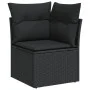 8-teiliges Gartensofa-Set und schwarze synthetische Rattankissen von , Gartensets - Ref: Foro24-3225551, Preis: 538,28 €, Rab...